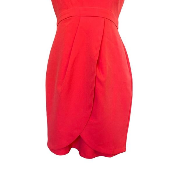 BCBGMaxAzria Sleeveless Red Mini Dress Womens Size 4 NWT - Picture 6 of 13